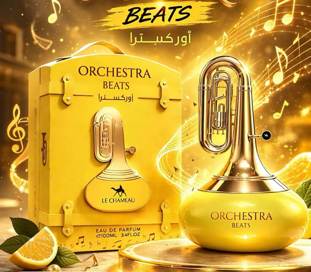 Emper Orchestra Beats Unisex 3.4 oz EDP Perfume in Elegant yellow Packaging