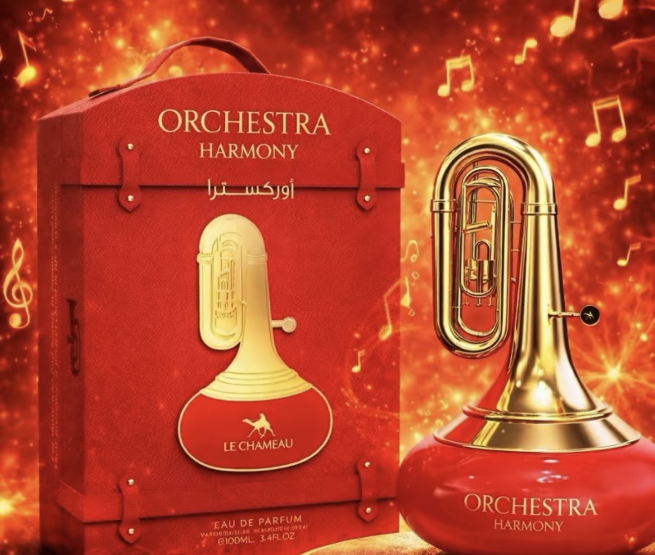 Emper Orchestra Harmony Unisex 3.4 oz EDP Perfume in Elegant Red Packaging